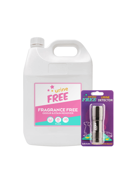 Fragrance Free Urine Stain & Odour Remover Large Refill & Urine Detector