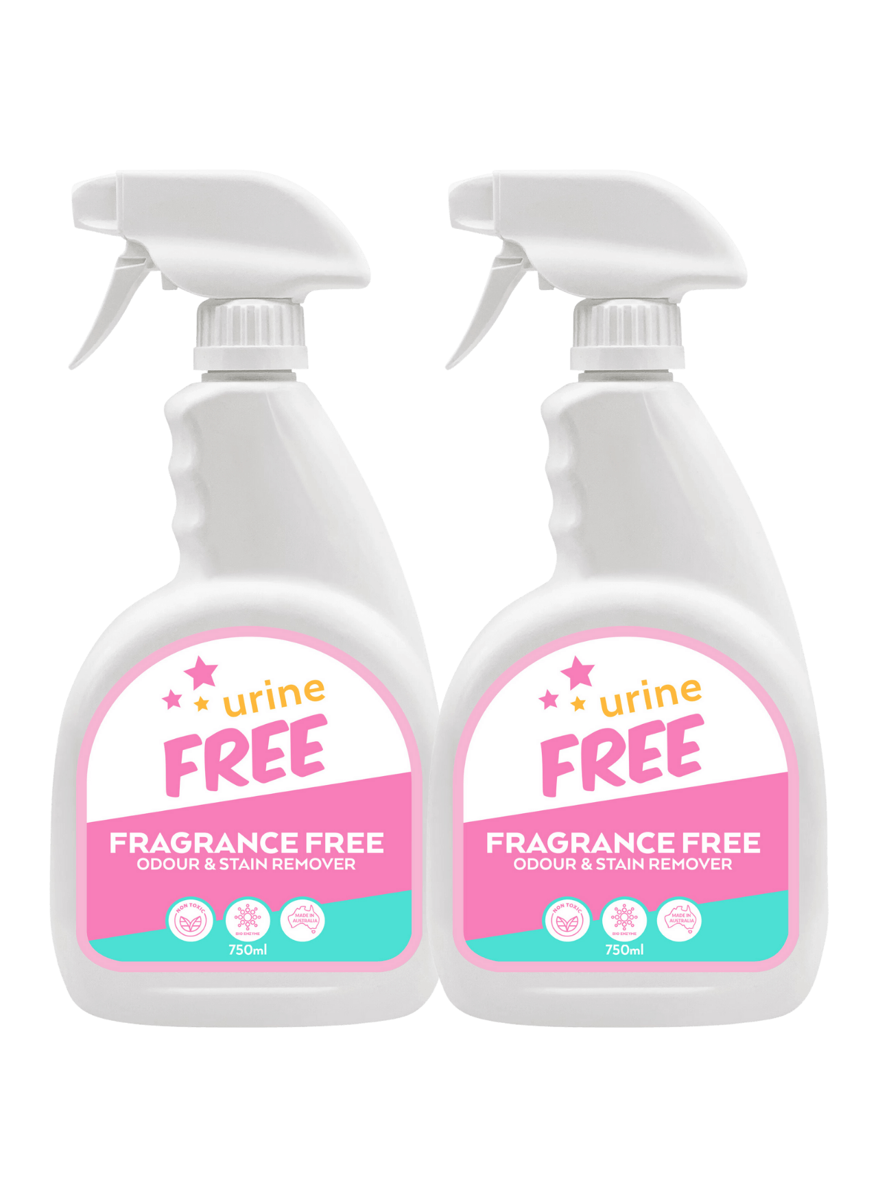 Fragrance Free Urine Stain & Odour Remover Dual Pack urineFREE