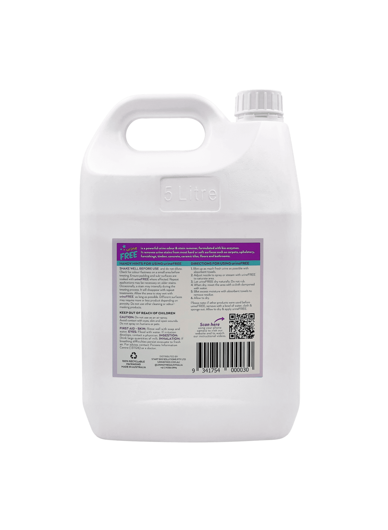 Urine Stain & Odour Remover Large Refill Bottle