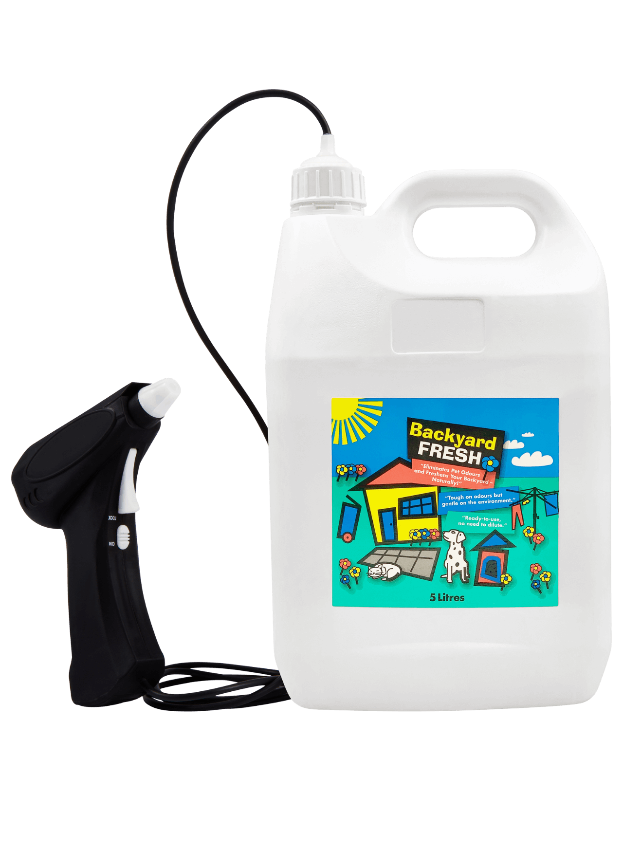 Pet Odour Control Large Bottle with Battery Sprayer