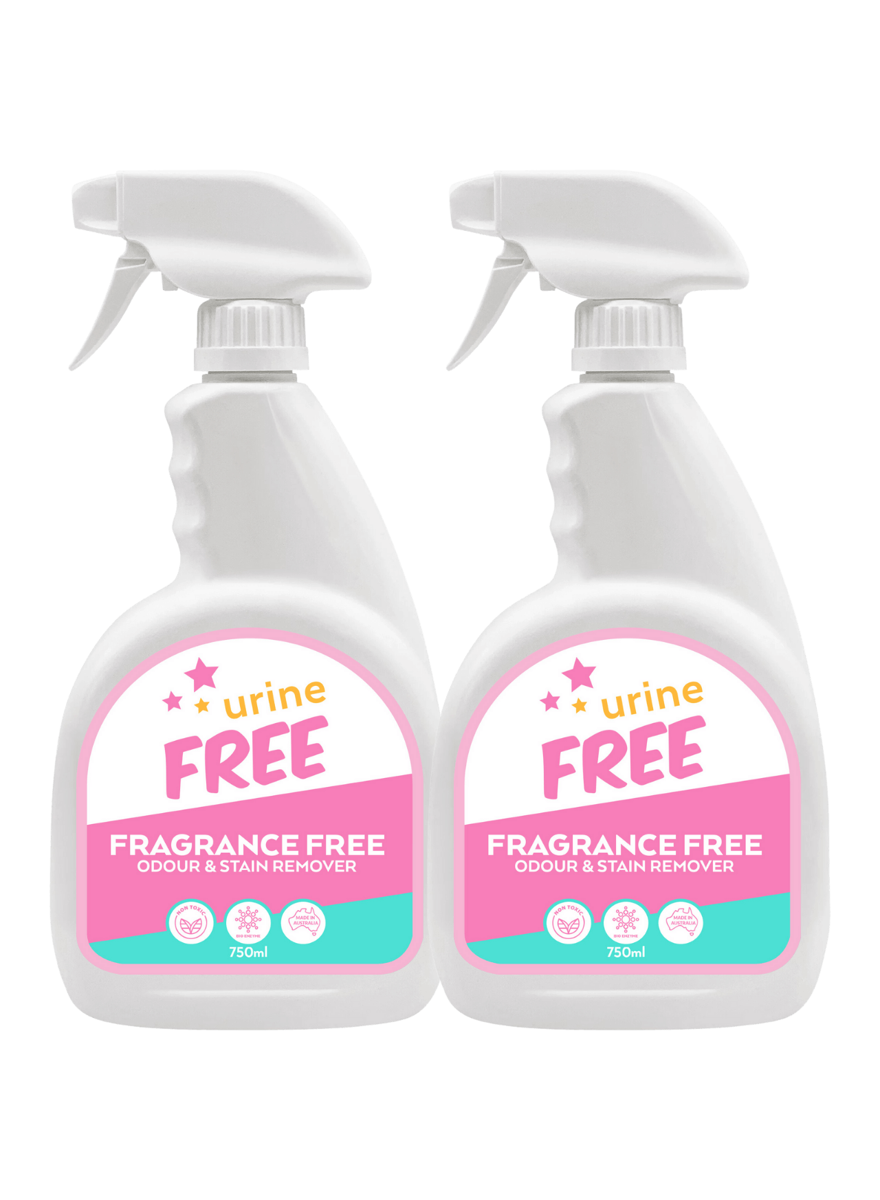 Fragrance Free Urine Stain & Odour Remover Dual Pack