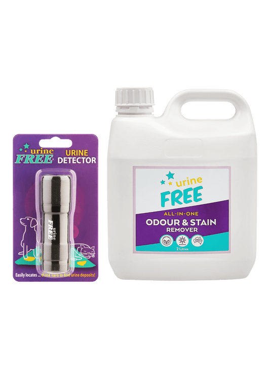 Urine Stain & Odour Remover Medium Refill Bottle & Urine Detector