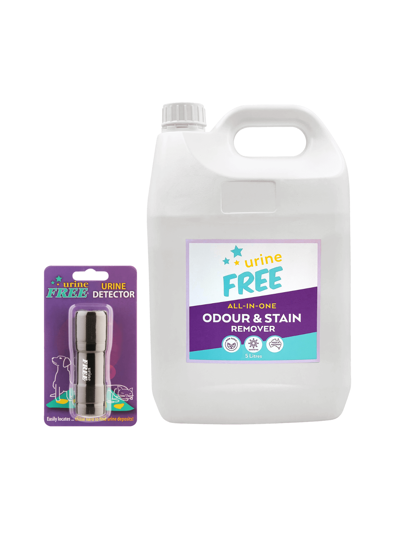 Urine Stain & Odour Remover Large Refill Bottle & Urine Detector